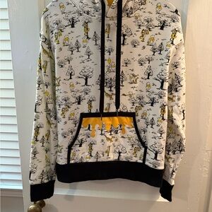 Tokyo Disney Resort Black and Yellow Graphic Hoodie Winnie the Pooh